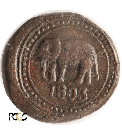 Ceylon, British Colony. 1 / 12 Rixdollar 1803, elephant left (39,60 g.) - PCGS XF 45