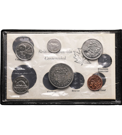 Canada. Mint Annual Coin Set 1971, British Columbia Centennial
