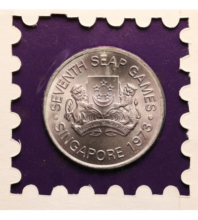 Singapore. 5 Dollars 1973, SEAP Games, Singapore Mint