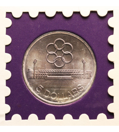 Singapur. 5 dolarów 1973, Igrzyska SEAP, Singapore Mint