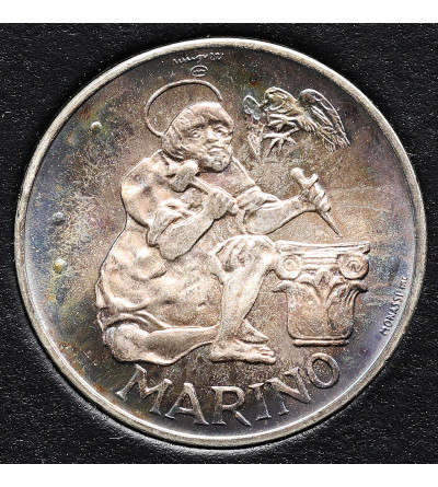 San Marino. 500 Lire 1975, otwarcie Agencji Numizmatycznej