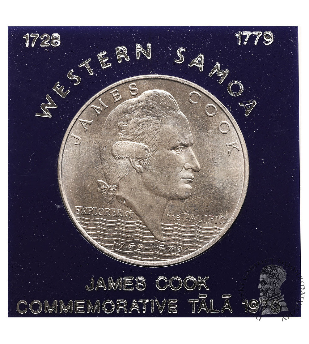 Samoa & Sisifo. 1 Tala 1970,  200th Anniversary James Cook voyages