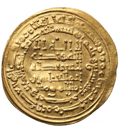 Abbasid, Caliphs of Bagdad 750-946 AD. Al Muqtadir, 908-932 AD. AV Dinar, AH 307 / 919/20 AD, Misr Mint