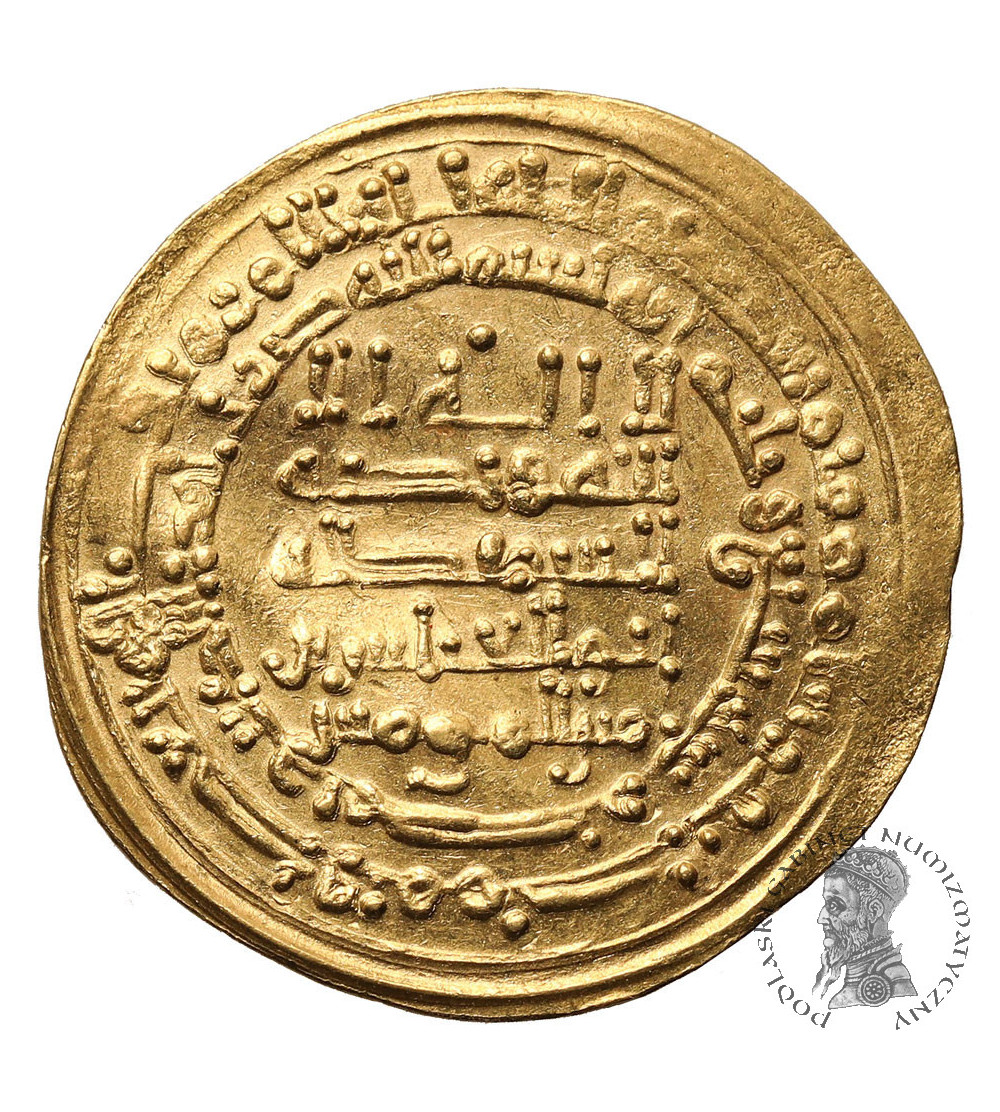 Abbasid, Caliphs of Bagdad 750-946 AD. Al Muqtadir, 908-932 AD. AV Dinar, AH 307 / 919/20 AD, Misr Mint