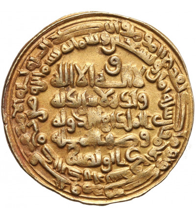 Abbasid, Caliphs of Bagdad,  Buwayhid. Baha' al-Dawla AH 379-403 and al-Qadir AH 381-422. Gold Dinar, AH 399 / 1008/9 AD