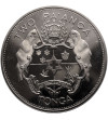 Tonga. 2 Pa'anga 1967, Coronation Taufa'ahau Tupau IV, countermark 1918/TTIV/1969