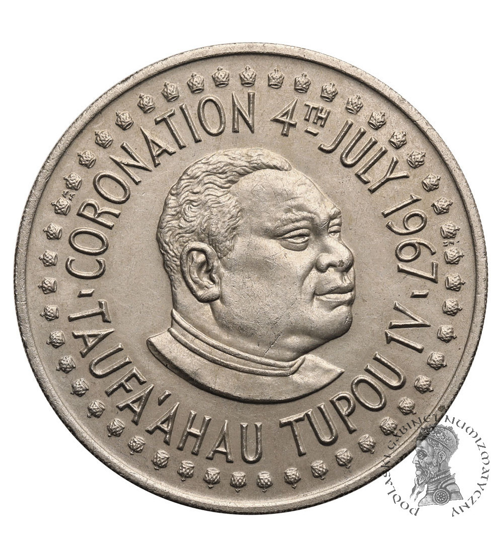 Tonga. 50 Senti 1967, Coronation of Taufa'ahau Tupou IV