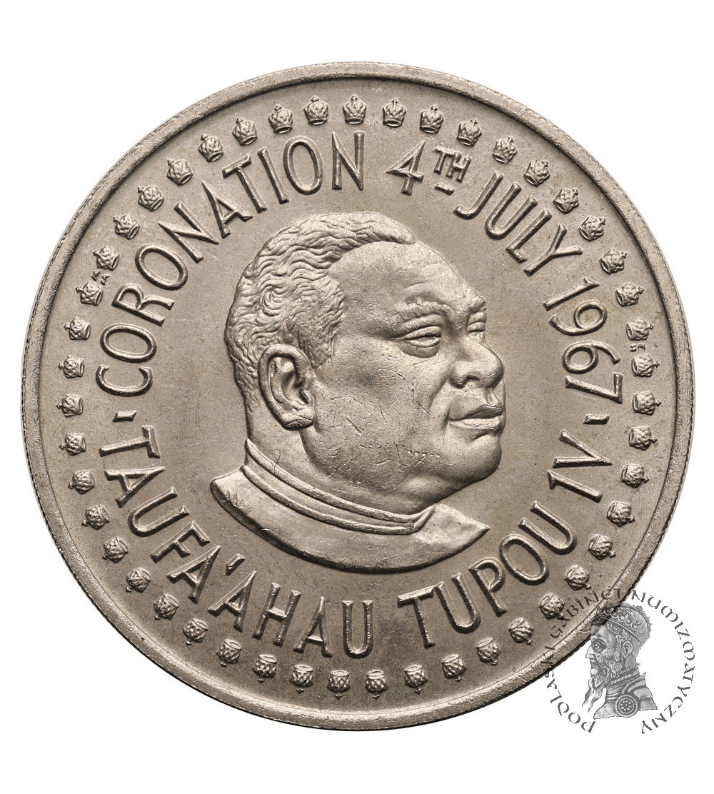 Tonga. 50 Senti 1967, Coronation of Taufa'ahau Tupou IV