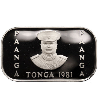 Tonga. 1 Pa'anga 1981, F.A.O. - srebro Proof
