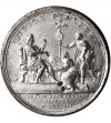 Francja, Ludwik XIV Król Słońce. Medal 1681 upamiętniający zakup twierdzy Casale od księcia Manuty