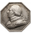 France, Louis XVIII (1814-1824). Octagonal Silver Jeton / Token 1806 (minted 1815), Compagnie des salines