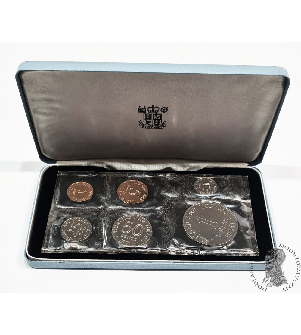 Trinidad i Tobago. Proof Set 1970 - 6 monet, Royal Mint