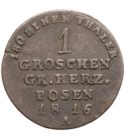 Grand Duchy of Posen (Großherzogtum Posen). Groschen 1816 A, Berlin
