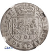Polska, Jan Kazimierz 1648-1668. Tymf koronny (Złotówka) 1663 AT, Kraków - NGC MS 61