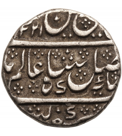 India - Mysore (British Protectorate). AR Rupee AH 1221 / RY 45 (1806 AD), i.n.o. Shah Alam II