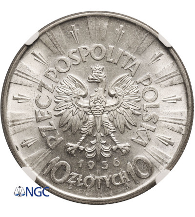 Polska. 10 złotych 1936, Warszawa, Józef Piłsudski - NGC MS 61
