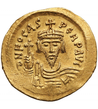 Bizancjum, Fokas, 602-610 AD. AV Solid, ok 603-607 AD, mennica Konstantynopol,