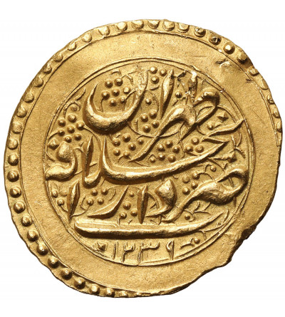 Iran / Persja. Dynastia - Kadżarowie. Fath Ali Shah, 1797-1834 AD. AV Toman, AH 1239 / 1823/ 1824 AD, mennica Teheran