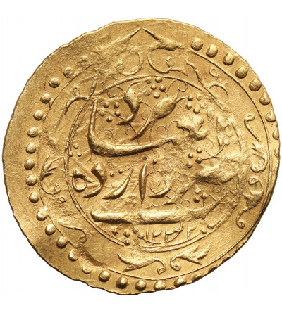 Iran / Persia. Qajars Dynasty. Fath Ali Shah, AH 1212-1250 / 1797-1834 AD. AV Toman, AH 1232 / 1816/ 1817 AD, Yazd Mint