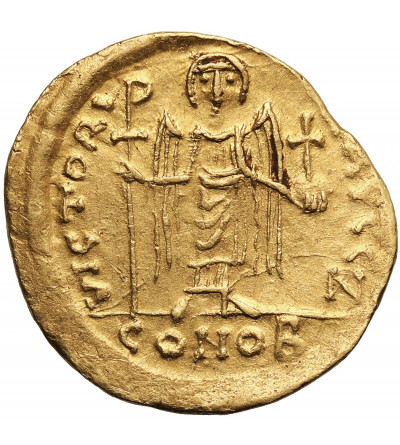 Byzantine Empire, Mauricius Tiberius, 582-602 AD. AV Solidus, circa 583/84-602 AD, Constantinopolis Mint