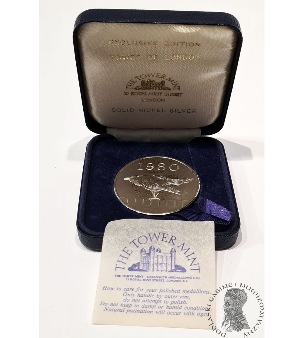 Wielka Brytania. Medal Tower of London 1980, Proof