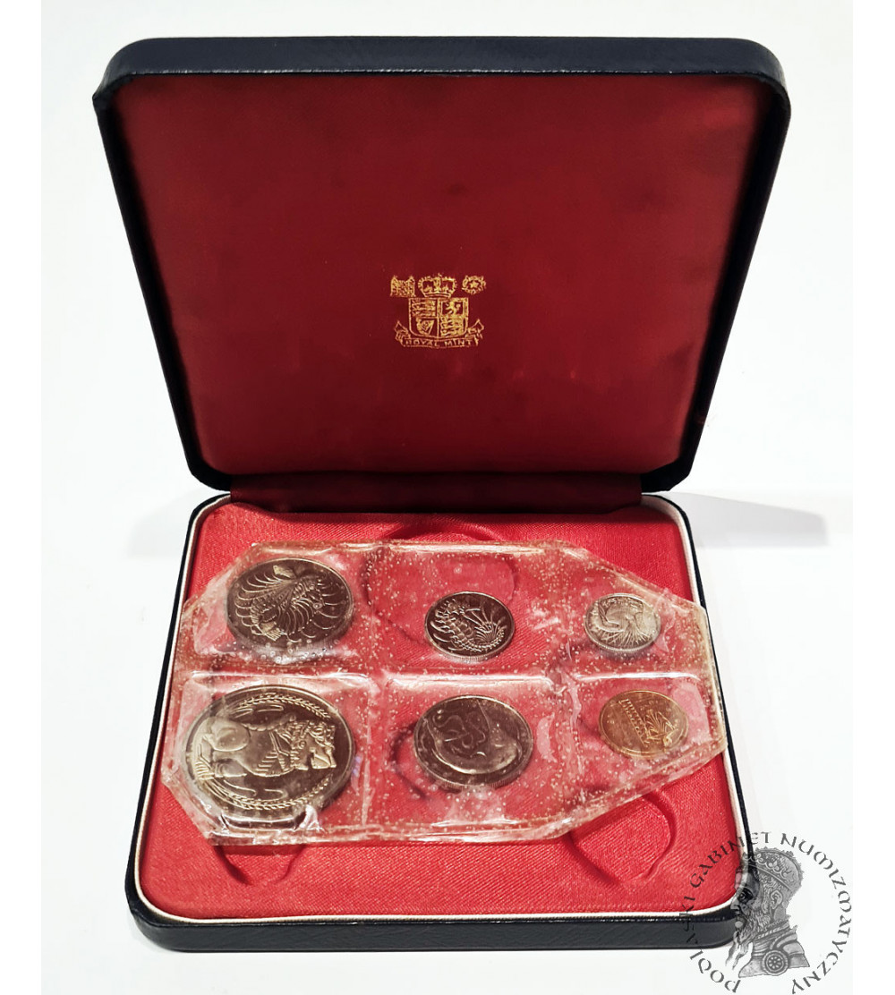 Singapur. Proof Set 1967 - nowa emisja monet, Royal Mint