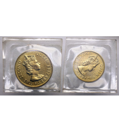 Jamajka. Proof Set, 1/2 Penny i 1 Penny 1969, Royal Mint