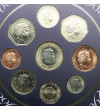 United Kingdom. Official set of 9 coins 1998, New Portrait of Queen Elizabeth II