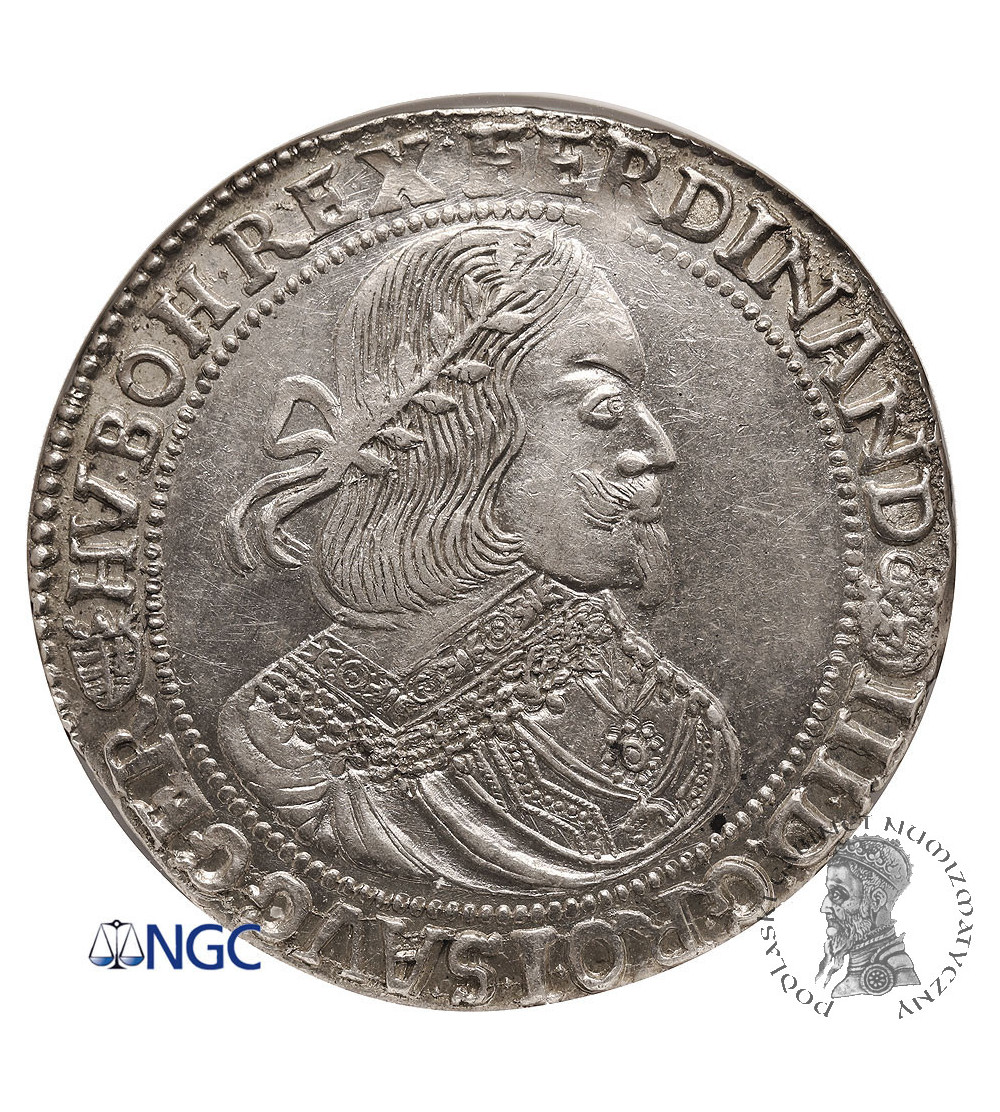 Hungary (Holy Roman Empire). Ferdinand III, 1625-1637-1657. Thalar (Reichstaler) 1656 KB, Kremnitz Mint - NGC UNC Details