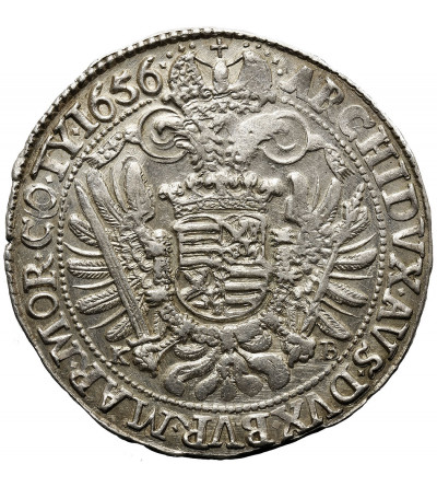 Hungary (Holy Roman Empire). Ferdinand III, 1625-1637-1657. Thalar (Reichstaler) 1656 KB, Kremnitz Mint - NGC UNC Details