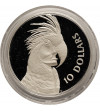 Australia. 10 dolarów 1993, Ptaki Australii, Kakadu Palmowa - Piedfort Proof