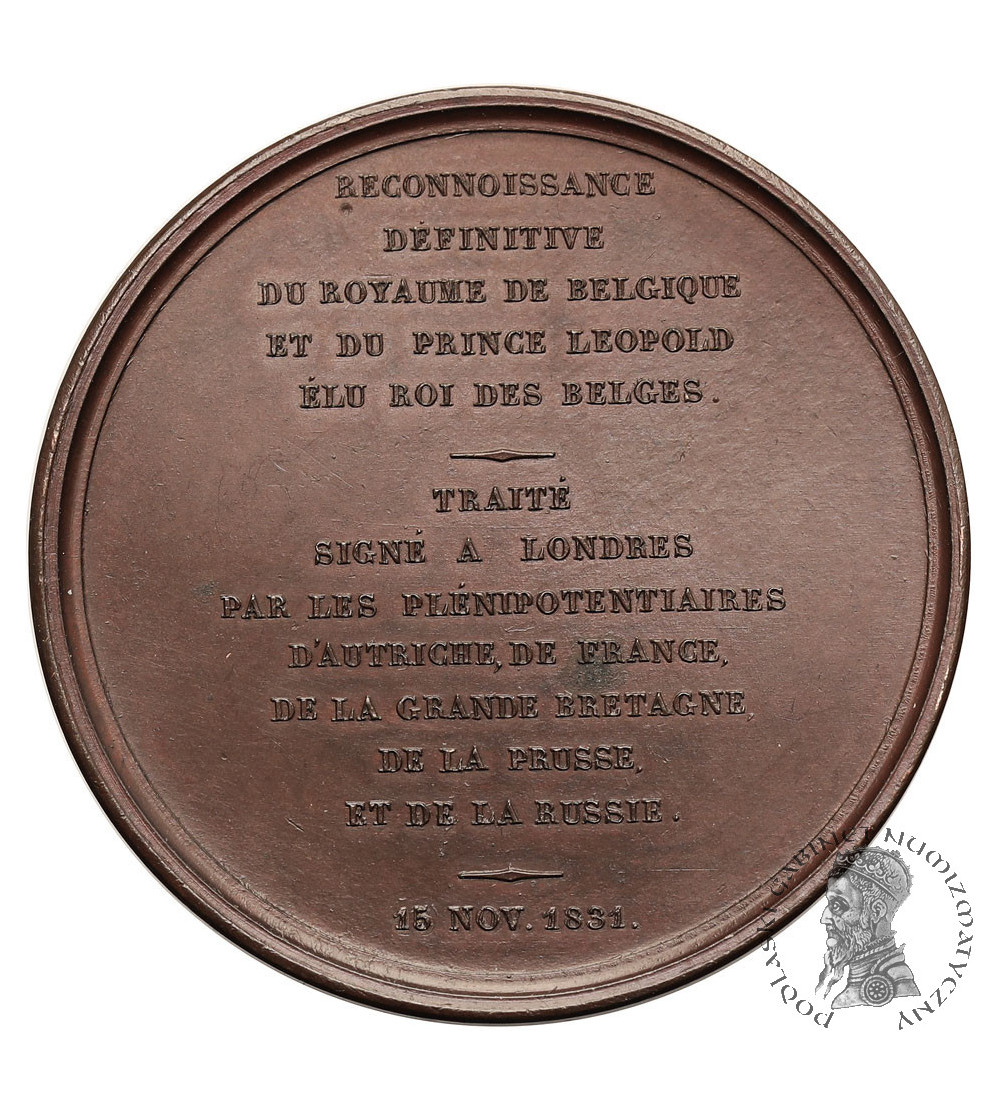 Belgia, Leopold I (1831-1865). Medal Niepodległości 1831 opus Veyrat