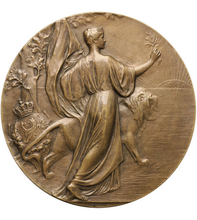 Belgium, Leopold II (1865-1909). Medal 1905, commemorating the 75th anniversary of Belgium's independence