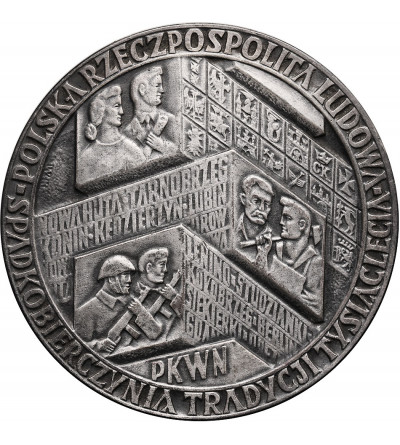 Poland, PRL. Medal 1966, the Thousandth Anniversary of Poland - silver plated (S. Niewitecki)