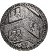 Polska, PRL. Medal 1966, Tysiąclecie Państwa Polskiego - srebrzony (S. Niewitecki)