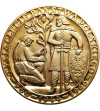 Polska, PRL. Medal 1966, Tysiąclecie Państwa Polskiego - złocony (S. Niewitecki)