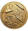 Polska, PRL. Medal 1966, Tysiąclecie Państwa Polskiego - złocony (S. Niewitecki)