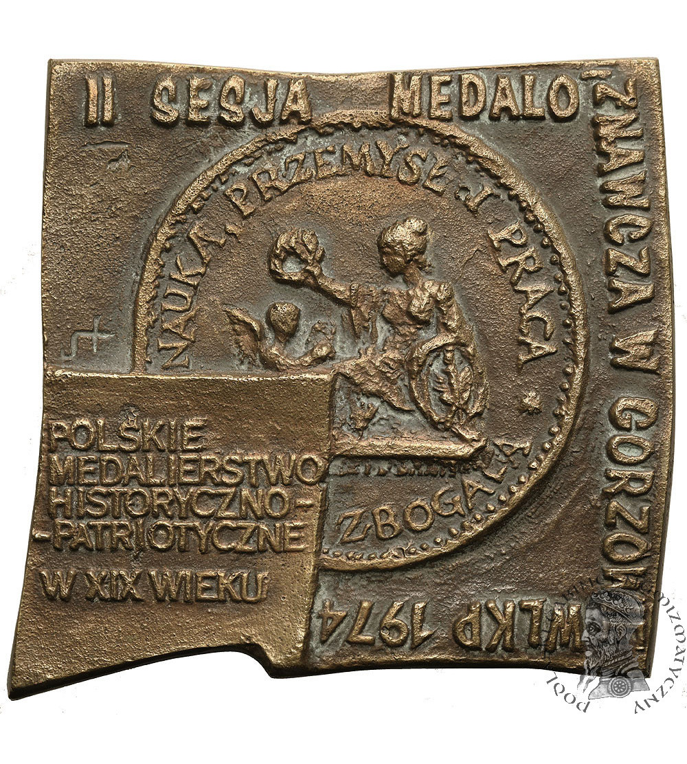 Polska, PRL (1952–1989), Gorzów Wielkopolski. Plakieta 1974, II Sesja Medaloznawcza w Gorzowie (S. Niewitecki)