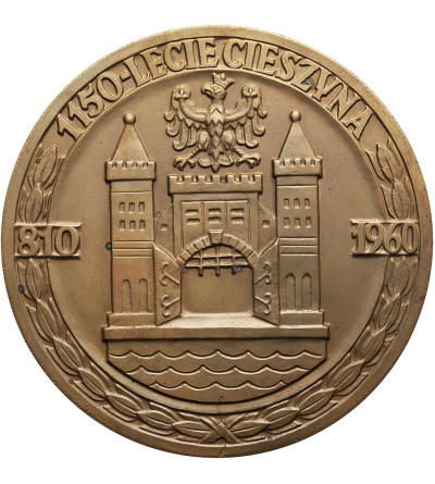 Polska, PRL (1952–1989), Cieszyn. Medal 1960, 1150-lecie Miasta Cieszyna (S. Niewitecki)
