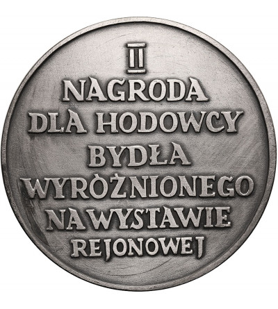 Poland, People's Republic of Poland (1952-1989). Medal 1959, Second Prize for the Breeder of Cattle (S. Niewitecki)