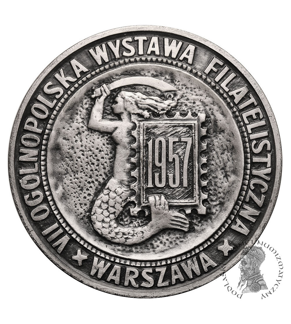 Poland, People's Republic of Poland (1952-1989), Warsaw. Medal 1957, VII All-Polish Philatelic Exhibition (S. Niewitecki)