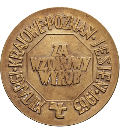 Polska, PRL. Medal 1963, XII Targi Krajowe Poznań,  Jesień (S. Niewitecki)