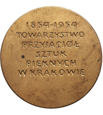 Poland, PRL (1952-1989), Cracow. Medal 1954, Society of Friends of Fine Arts in Cracow (S. Niewitecki)