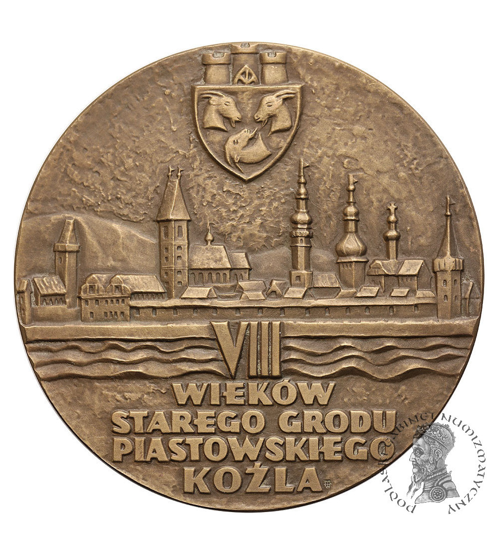 Polska, PRL (1952–1989), Koźle. Medal 1963, VIII wieków Starego Grodu Piastowskiego Koźla (S. Niewitecki)