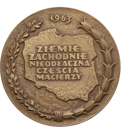 Poland, PRL (1952-1989), Koźle. Medal 1963, Eighth Centuries of the Old Piast Town of Koźle (S. Niewitecki)