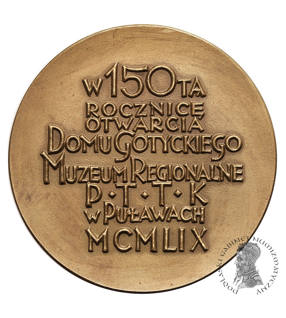 Poland, PRL (1952-1989), Pulawy. Medal 1959, 150th Anniversary of the Opening of the Gothic House in Pulawy (S. Niewitecki)