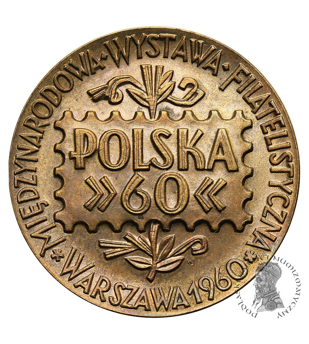 Poland, PRL (1952-1989), Warsaw. Medal 1960, International Philatelic Exhibition (S. Niewitecki) - Rare! (32 mm)