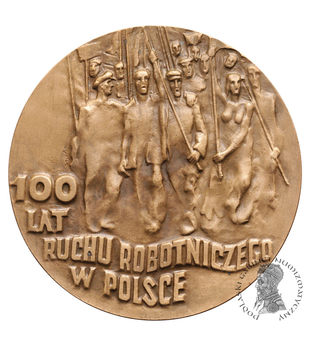 Poland, PRL (1952-1989). Medal 1982, 100 Years of the Workers' Movement in Poland