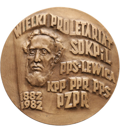 Polska, PRL (1952–1989). Medal 1982, 100 lat Ruchu Robotniczego w Polsce