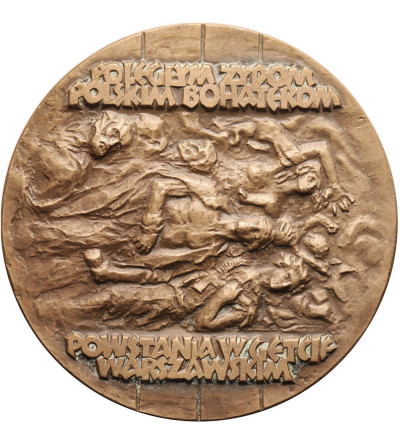 Polska, PRL (1952–1989), Warszawa. Medal 1983, Powstanie w Getcie Warszawskim